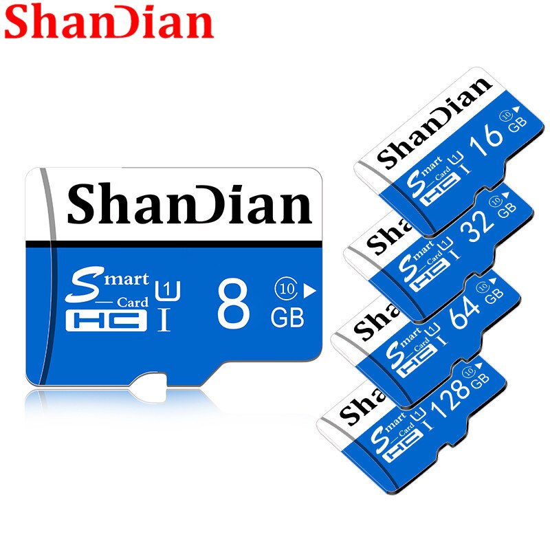 Shandian Originele Smart Sd Class10 Tot 95 Mb/s Smartsd 128Gb/64Gb/32Gb/16gb Klasse 10 Tot 80 Mb/s Voor Telefoons Camera 'S