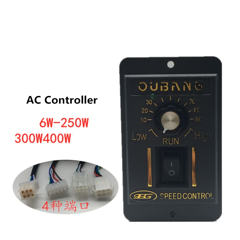 AC Motor Speed Controller 220 V Electric Motors 6W-400W AC220V Volt 50hz 60hz Adjust Control Speed Forward Reverse Motor 220V
