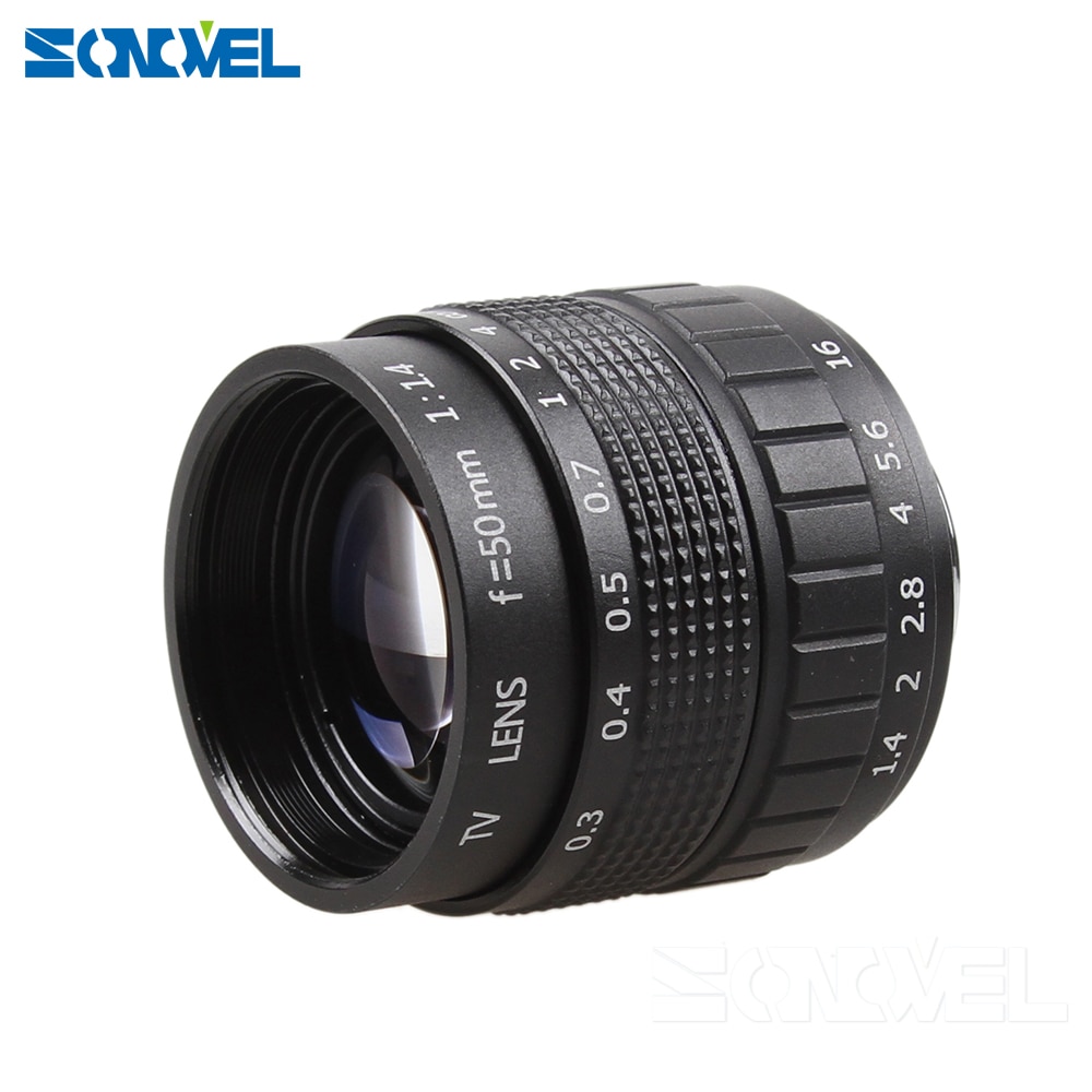 50 Mm F1.4 Cctv Tv Movie Lens + C Mount + Macro Ring Voor Sony E Mount Nex-5T Nex-3N Nex-6 nex-7 Nex-5R A6300 A6100 A6000 A6500 A5000