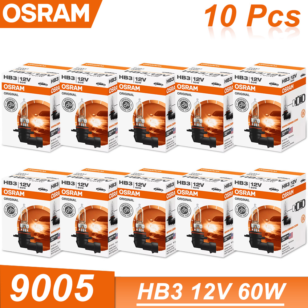OSRAM 9005 HB3 12 V 60 W Halogenlampe 3200 K Standard-Autoscheinwerfer Original-Ersatz-Autolampe Lampe in OEM: RGB