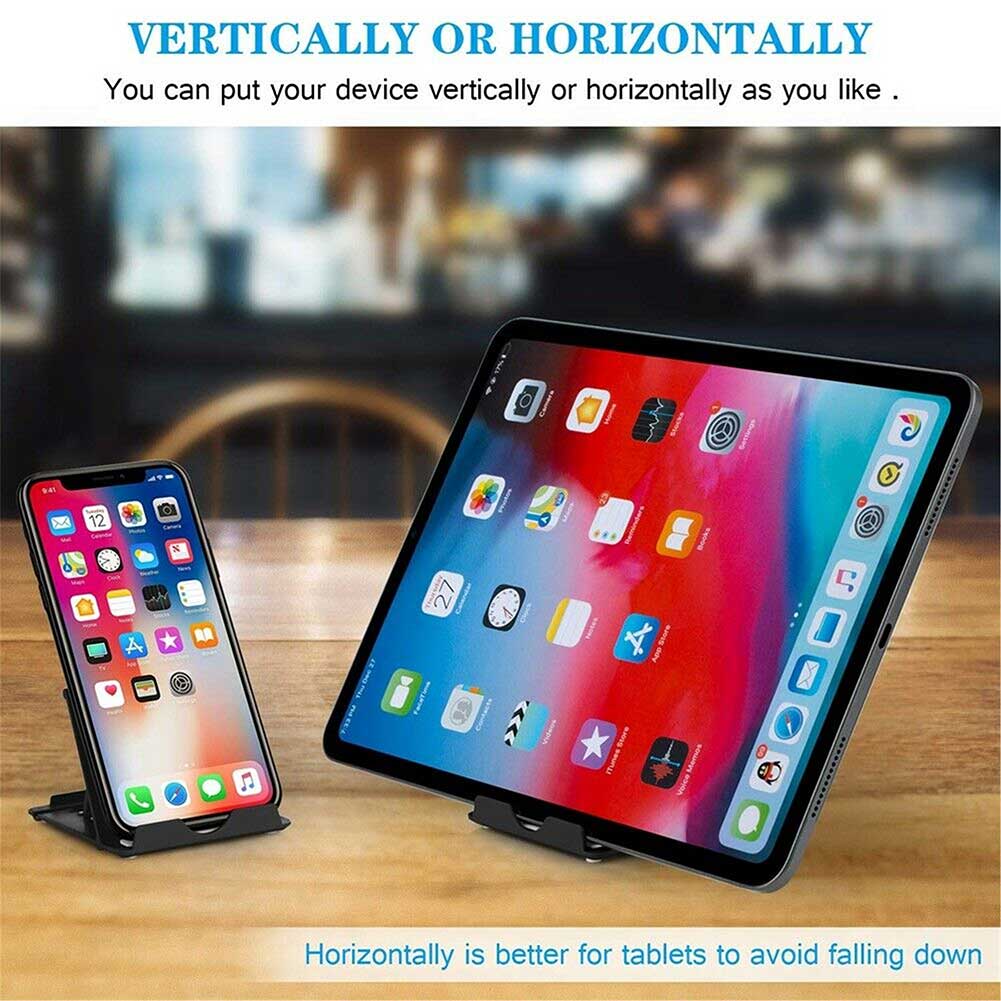 Soporte de teléfono portátil ajustable para iPhone, soporte Universal de plástico para tableta, iPad, Samsung, Huawei, Laze