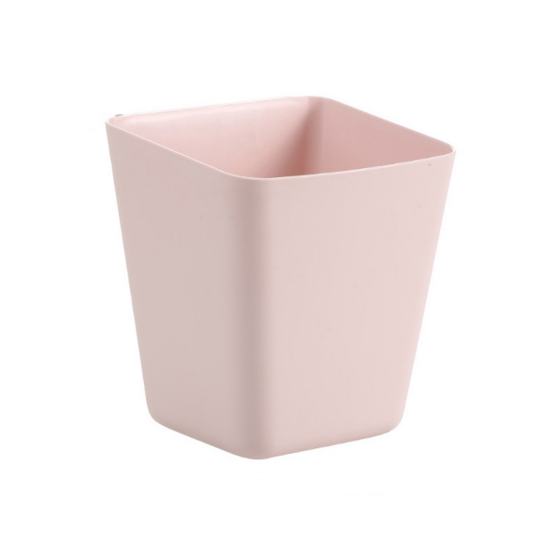 Plastic Hanging Basket Kitchen Storage Container Cup with Hook Rolling Cart Accessories Wall Storage Bins Make Up Pencil Holder