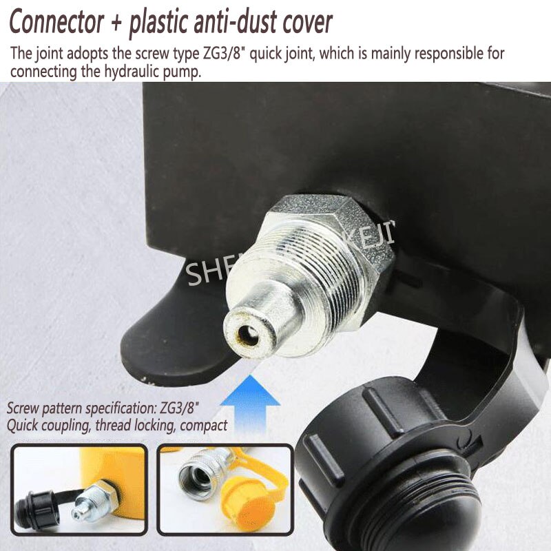 Hydraulic pump oil circuit control distribution valve Hydraulic high pressure two-way valve Oil circuit splitter 1pc