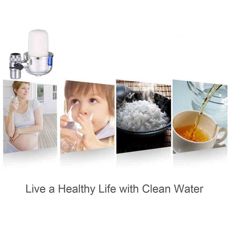 Top-Replacement Filter Cartridges for Tap Water Filter, Faucet Water Filter Ceramic Replacement Cartridge Remove Lead, Flouride,