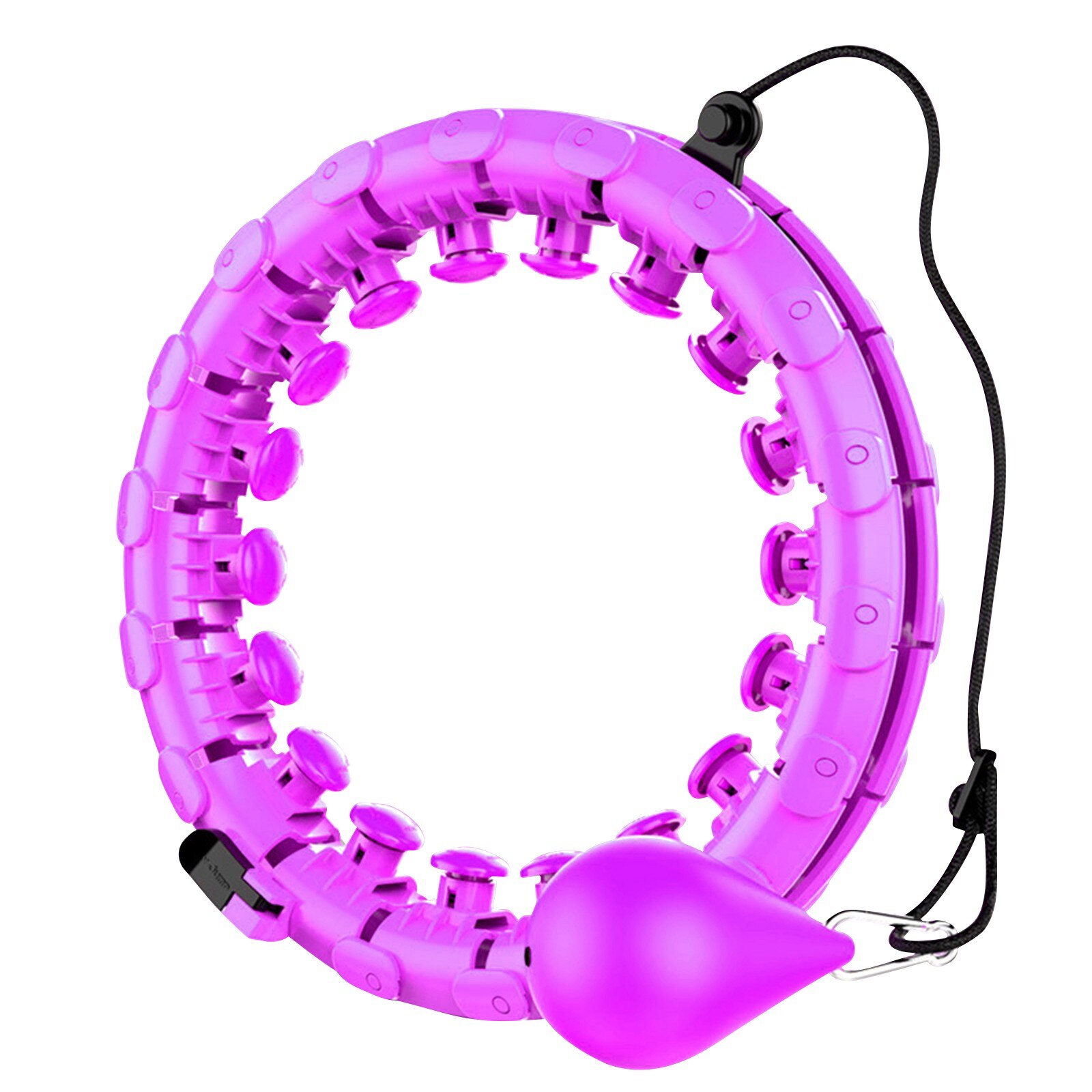 Aros Smart taille réglable cerceau Fitness anneaux cerceaux Massage perte de poids détachable Fitness anneau équipement de Fitness équipement de gymnastique: Violet