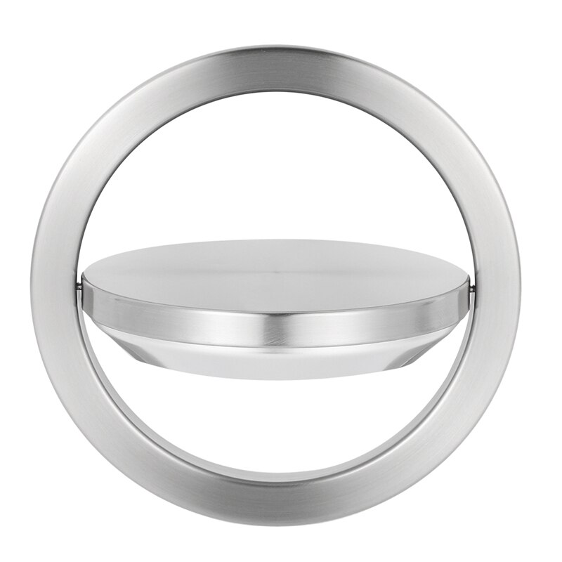 Kitchen Flap Lid Stainless Steel Flush Recessed Built-In Balance Flap Cover Trash Bin Garbage Can Trash Lid Kitchen Counter Top: Light Grey