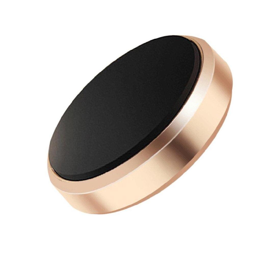 Soporte magnético Circular de plástico para teléfono móvil soporte para salpicadero de coche soporte para teléfono móvil para coche soporte Universal: gold