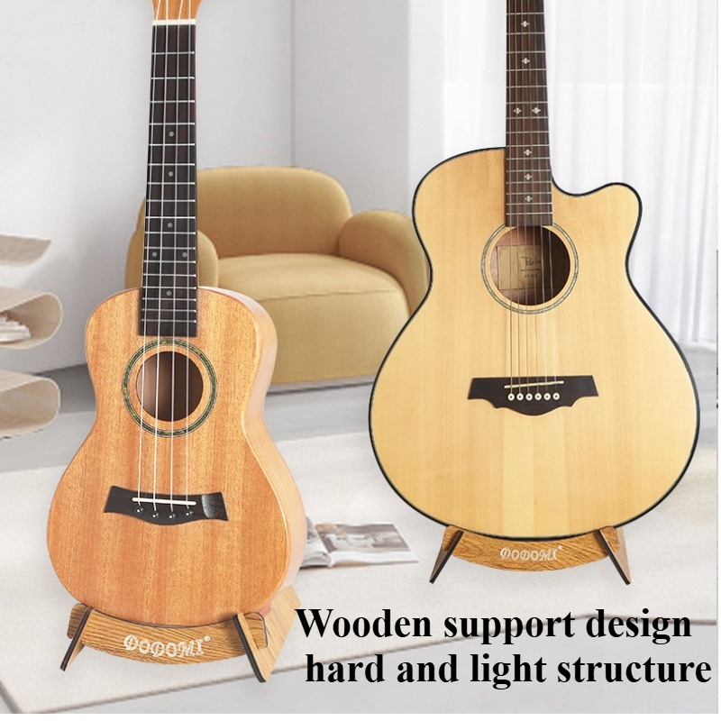 Soporte de madera para guitarra, bajo, ukelele, estante de exhibición de almacenamiento ligero desmontable para tienda, accesorios clásicos para instrumentos musicales