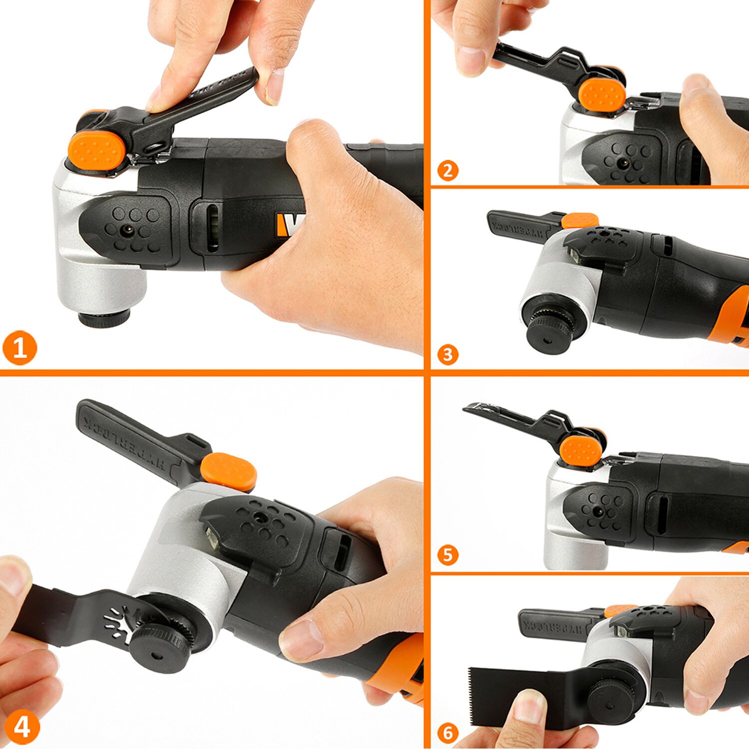 Ensemble de lames de scie oscillantes multi-outil 66 pièces pour outils électriques de rénovateur comme Fein Multimaster,Dremel, accessoires d'outils électriques