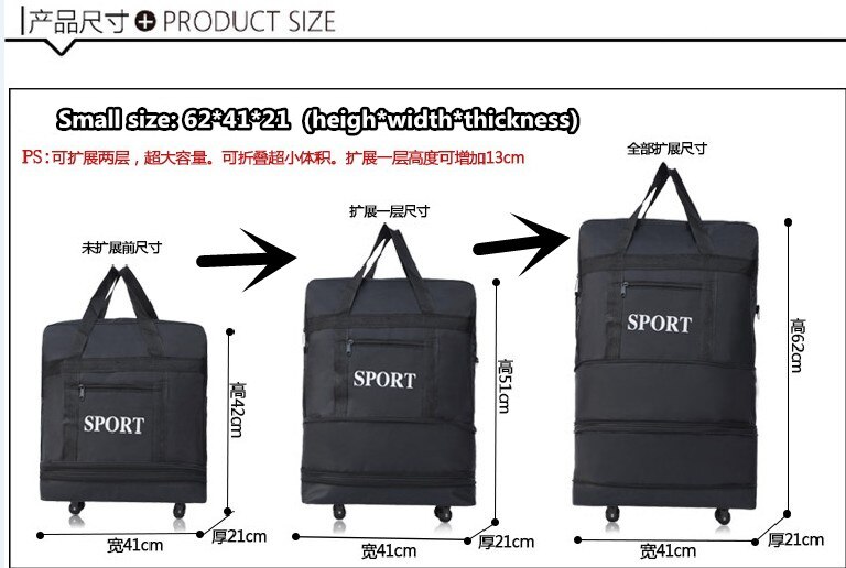 Ryanair sammenklappelig håndbagage rejser kabine foldetaske rejsetaske taske flyvning hårdt etui –