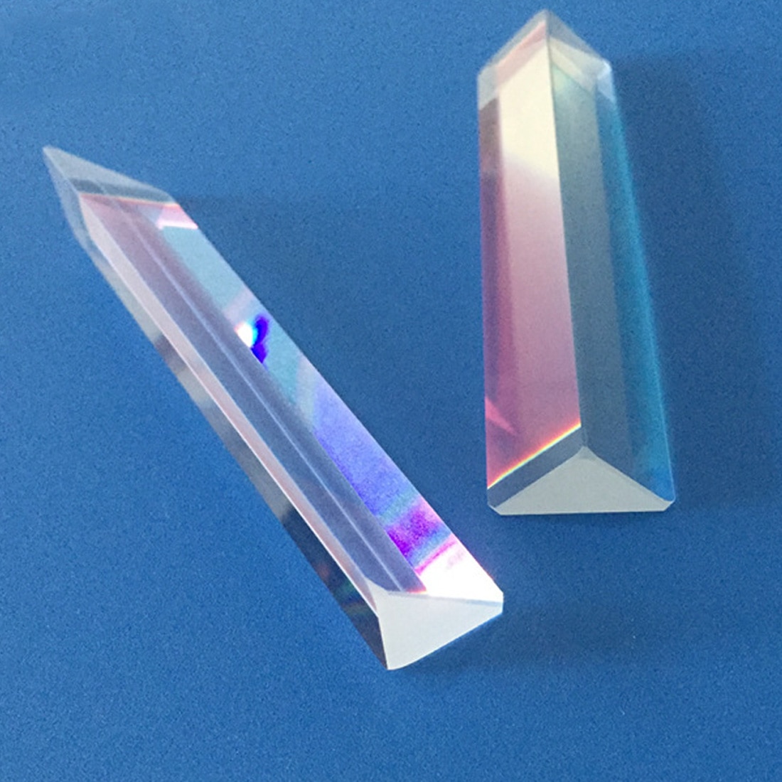 Optische Glas Haakse Reflecterende Driehoekig Prisma Voor Onderwijs Lichtspectrum Regenboog Gekleurd Glas Beam Splitting Prim