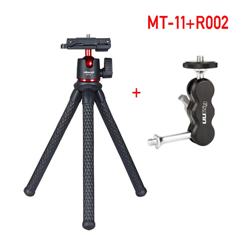 Ulanzi MT-11 elastyczny statyw trójnożny do DSLR Smartphone 2 w 1 statyw przedłużyć 1/4 ''śruba do Magic Arm światło Led do kamery: MT-11 W  R002