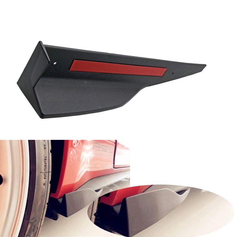 Faldones laterales universales para coche, divisores de balancín, difusor de parachoques de aletas para Ford Mustang ROUSH , 2 uds.