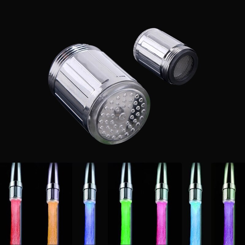 Podświetlany kran doprowadziło zmieniający kolory blask głowica prysznicowa kran kuchenny kolor kraniki robić wody dysze aeratory