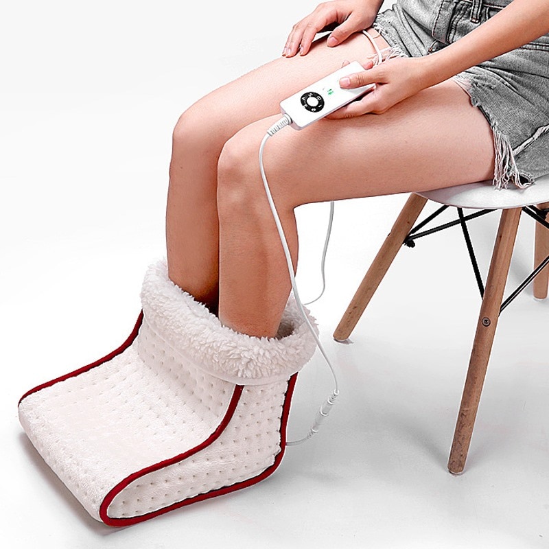 Winter Foot Warmer Verwarmde Elektrische Wasbare Verwarmt Controle Instellingen Warmer Kussen Thermische Voet Warmer Massage