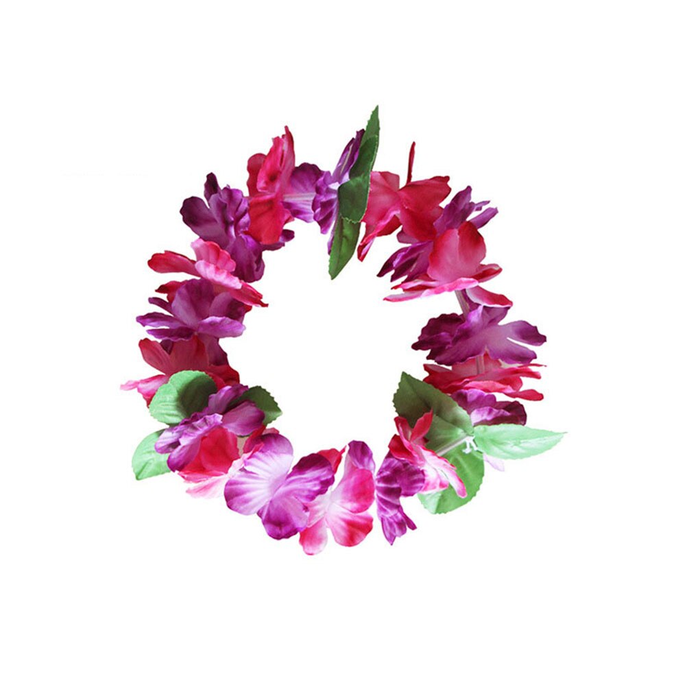 6 uds. De cinta para el cabello con flores, guirnalda de flores, tocado Hawaiano, Luau Tropical, corona decorativa, tocado, suministros para