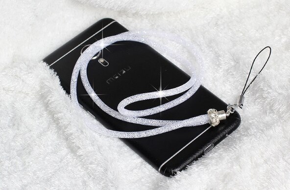 Lanyard Strap Crystal Neck Strap for iPhone 7 Plus 8 X SE Cellphones Phone Cases Keys Necklaces Rhinestone Keychain: 5