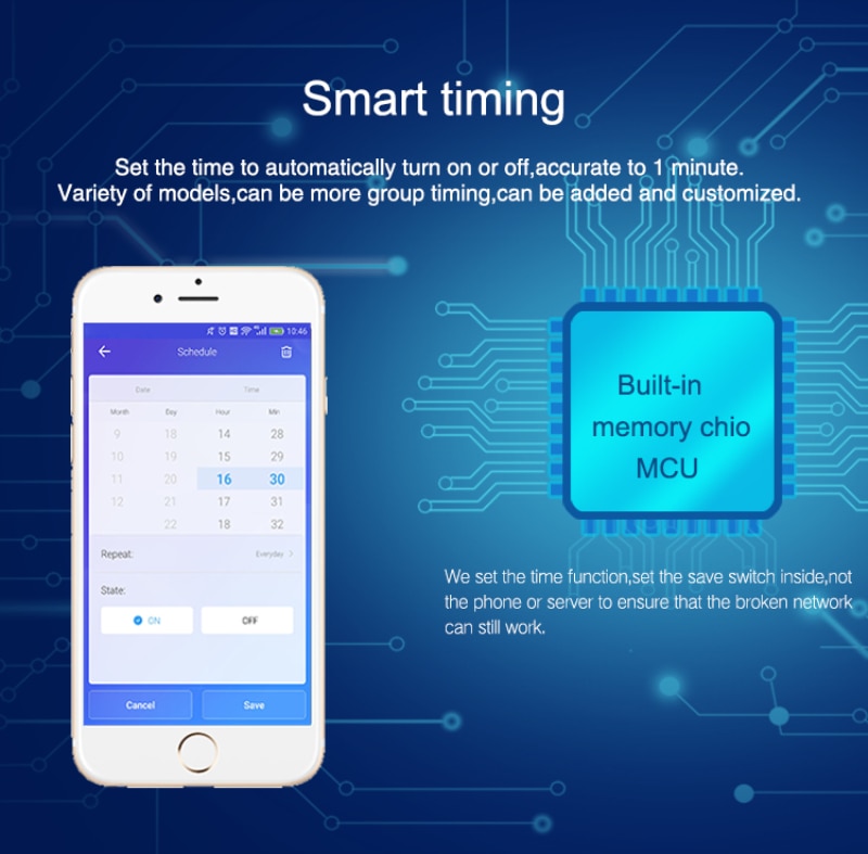 DIY WiFi Smart Light Switch Universal Breaker Timer eWelink APP Wireless Remote Control Works with Alexa Google Home