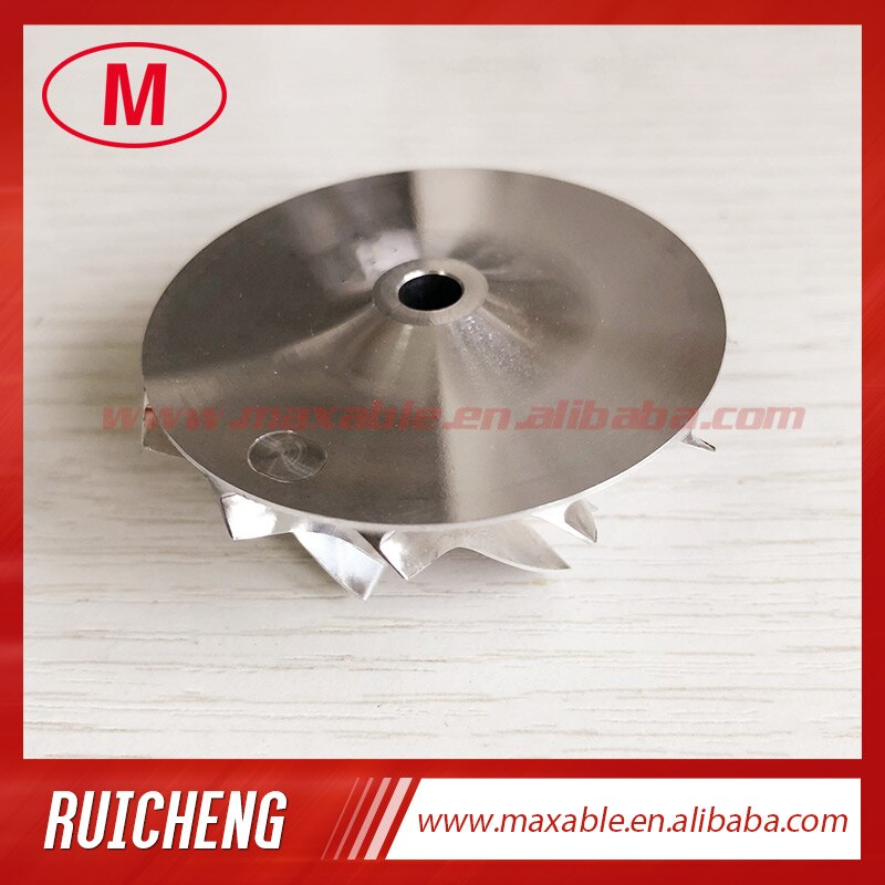 TB2514 445347-0018 40.31/54.39mm 6 + 6 ostrza wydajność turbosprężarka aluminium 2618/frezowanie/wirnik turbiny z kęsa dla 465555-0002/0003