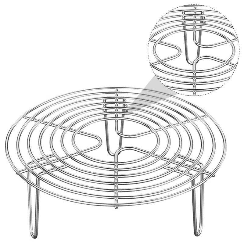 2022 Stainless Steel Steamer Egg Storage Rack Multi-Purpose Round Cooling Rack for Steaming Kid Acessories