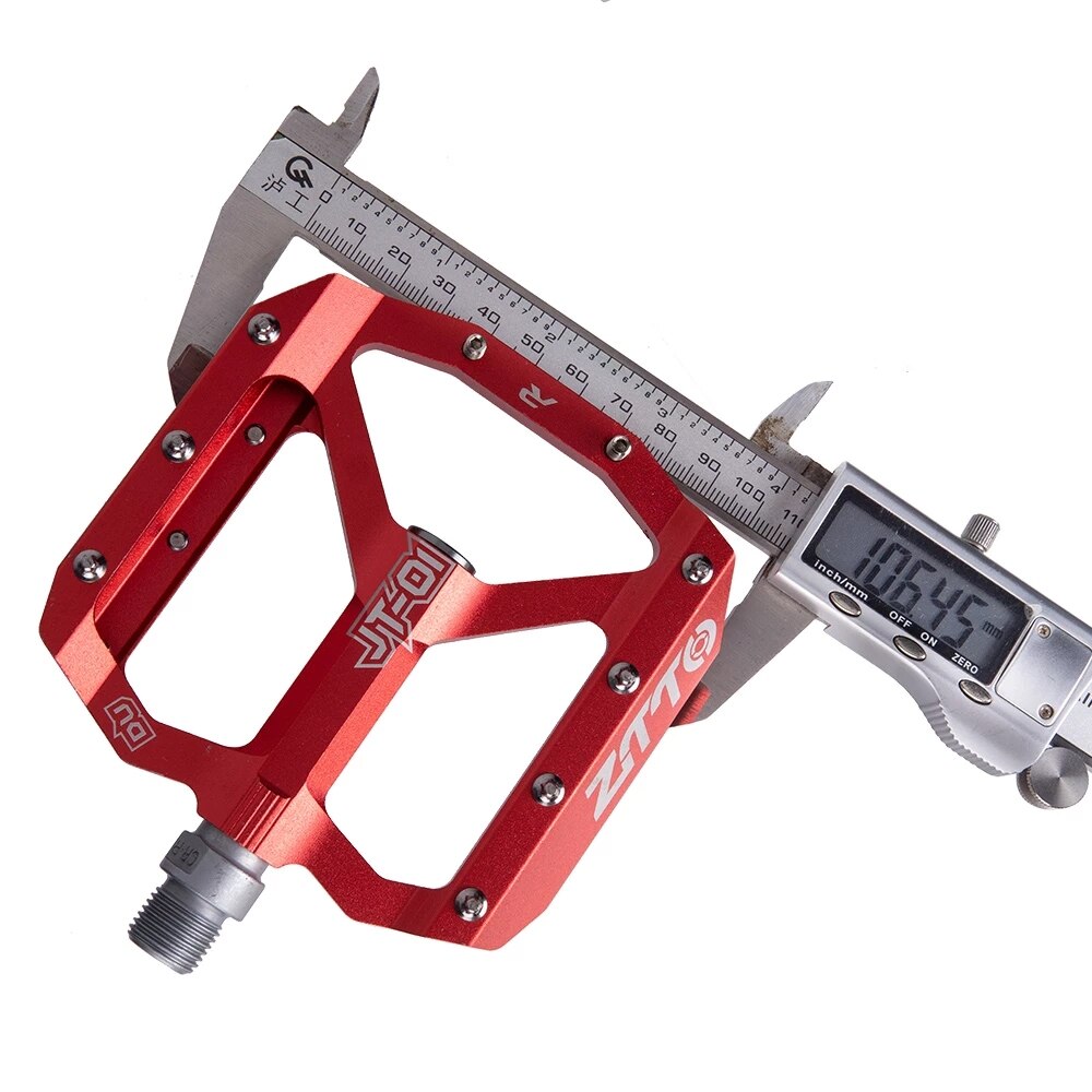 ZTTO-Rodamiento plano de bicicleta de montaña, accesorio de aleación de aluminio, con buen agarre, ligero, pedales 9/16, grande, para gravilla, para moto Enduro, para descenso, JT01