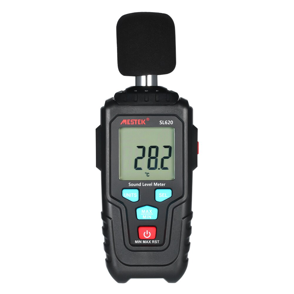 Medidor de nivel de sonido Digital Mini LCD 35-135dB instrumento de medición de volumen de ruido probador de monitoreo de decibelios