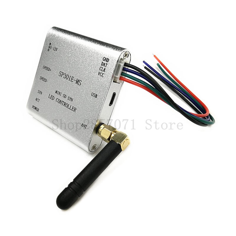 SP301E-MS Programmable RF Synchronous controller APA102,SK6812,WS2812B,WS2811,SK9822 LED 2048 Pixels Program Controller DC5~12V