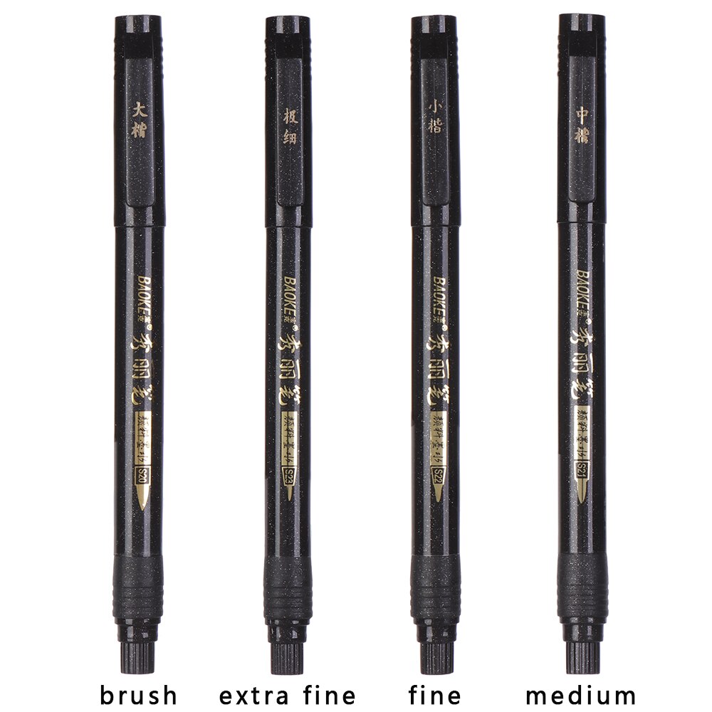 Calligraphy Pen Hand Lettering Pens Brush Lettering Pens Markers for Writing DrawingBlack Ink Pens Art Marker Office School Pen