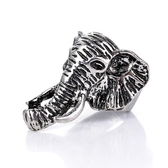 Anillo ajustable para hombres, niñas y mujeres, serpiente negra de oro ajustable, Animal feroz, Retro, Punk, esguinces muy grandes, Faraón egipcio: RGKZ8