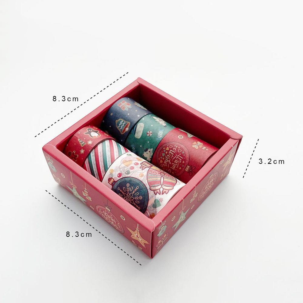 Office Supplies Students Stationery DIY Scrapbooking Masking Tape Adhesive Tape Decorative Tape Christmas Tape Set