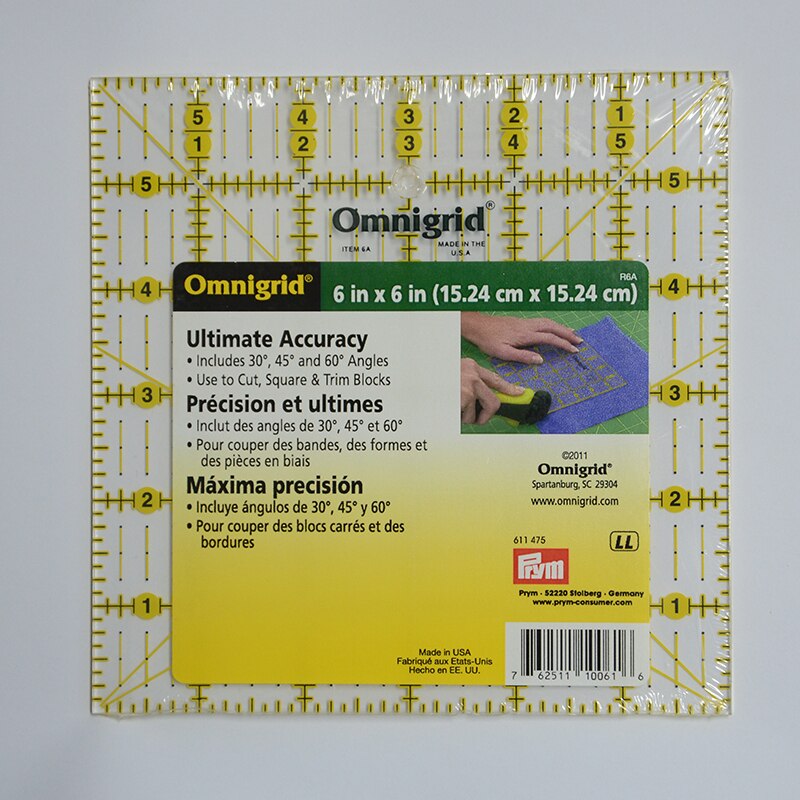 Patchwork/quilting lineal universal lineal med tomme skala prym 611472 611475 611319 611306 611473 611313 611314 611477 611318