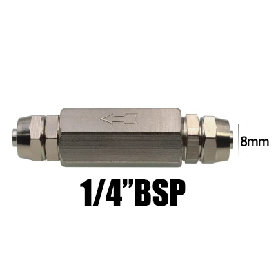 Pneumatisches messing-rückschlagventil mit vollem durchgang, einwegventil ohne rückschlag für luftkompressoren: Grasgrün