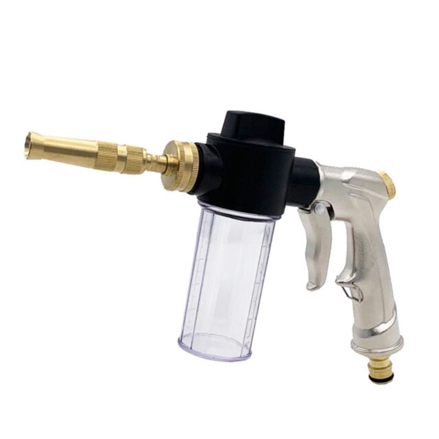 High-Pressure Spray Gun, Car Washer, Cleaner Hose, Garden Sprinkler Nozzle, Foam Cleaning And Durable Water Gun Direct Sales: Light Grey
