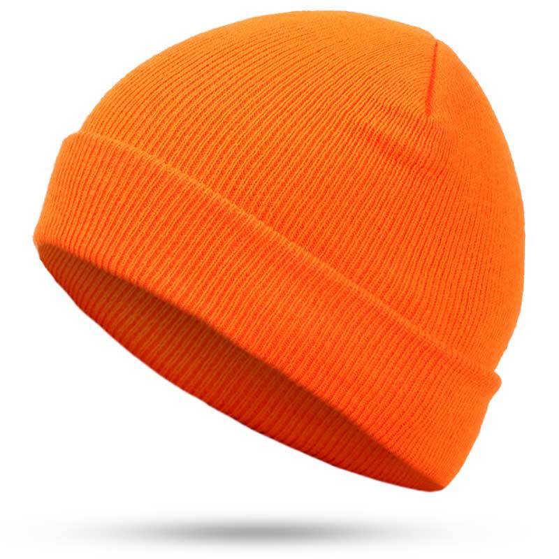 Hatt hip-hop häckmössa röd blå svart orange lila stretch stickade mössor höst vinter hattar för man kvinna skidmössa huva: 10