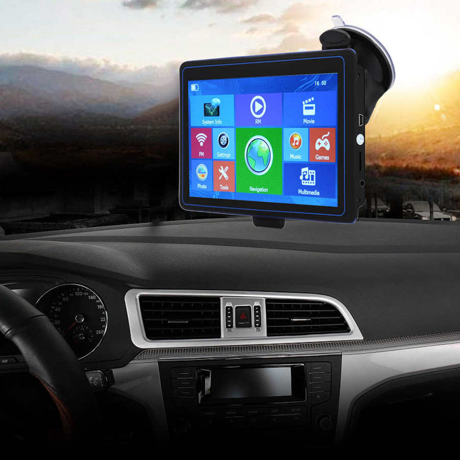 7 Inch Truck Car GPS Navigator 8GB ROM Bluetooth Locator Navigation Free Map 30 Languages