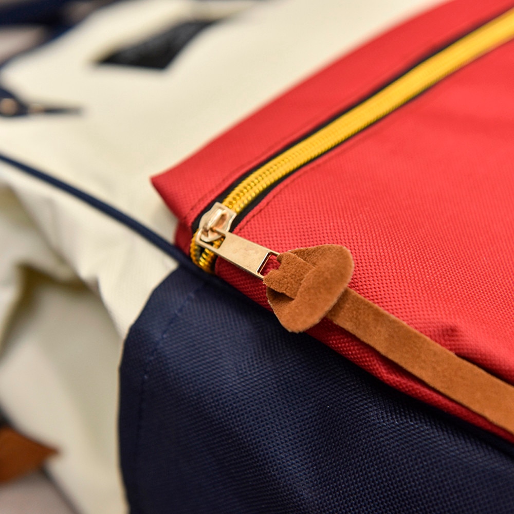 Solid Backpack School Travel Bag Double Shoulder Bag Zipper Bag Women Canvas Backpack Chain Ring Teenage Girls Backpack #p2s