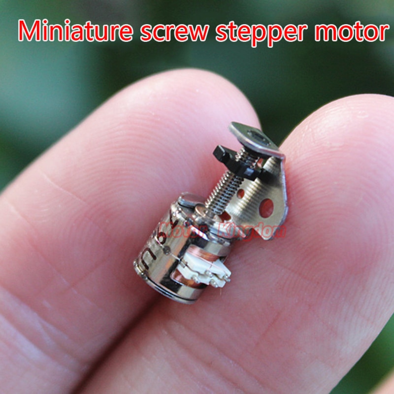6Mm Tiny Lineaire Actuator Micro Slide Schroef Stappenmotor 2 Fase 4 Draads Stappenmotor Micro Stappenmotor