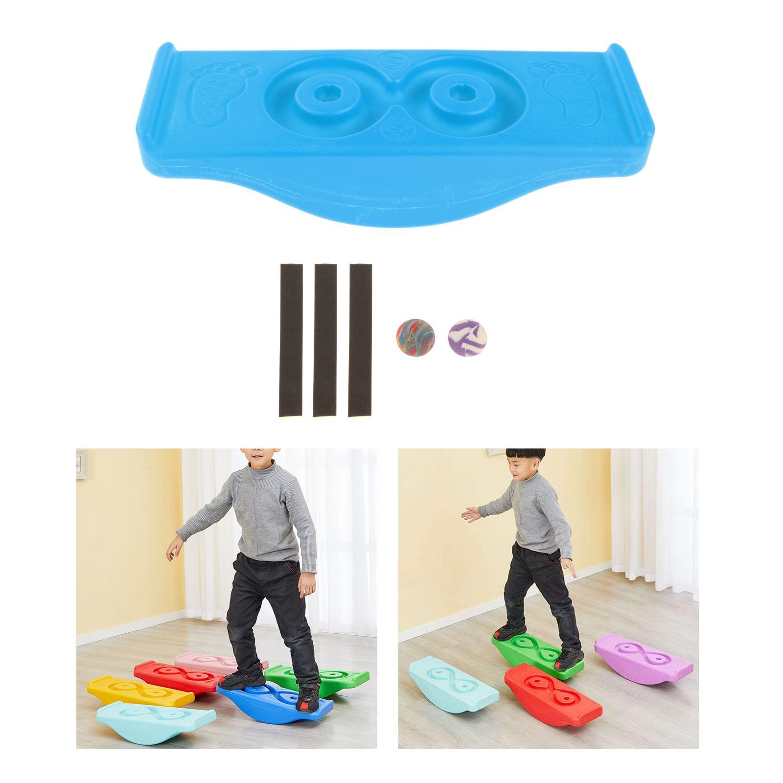 Balance Board Sensory Play Indoor Outdoor Games Rocking Seesaw Fitness Sport Stability Exercise Garden Kids Children Workout