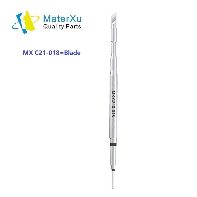 MasterXu MX C210 002 020 018 Soldering Iron Tips Series Curve Sharp Blade for JBC Original T210 Handle SUGON T3602 Welding