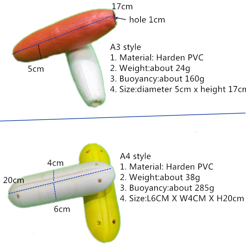 Boya de bola flotante de espuma de PVC duro para acuicultura, boya para red de pesca y jaula de peces, boya, herramienta de pesca, boya de canal de natación