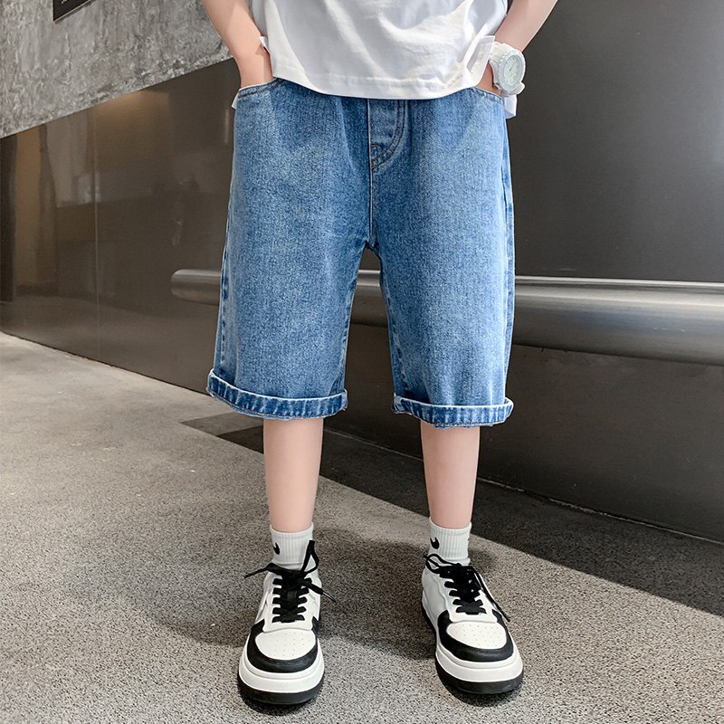 Pantaloncini sportivi per bambini estate Casual cotone nuovi arrivi abiti moda pantaloni elastici in vita pantaloni corti allentati per studenti 5-14 anni