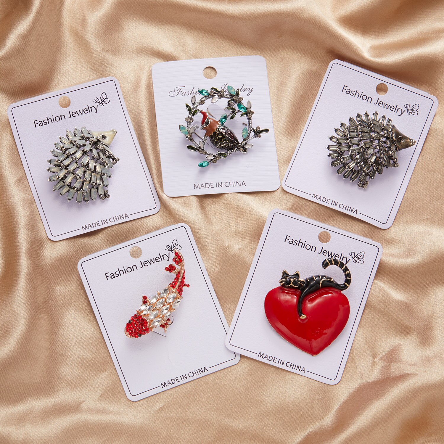 Broche de erizo bonito para mujer, broches de animales con diamantes de imitación de cristal a la , joyería de divertido, ramillete de , 2022