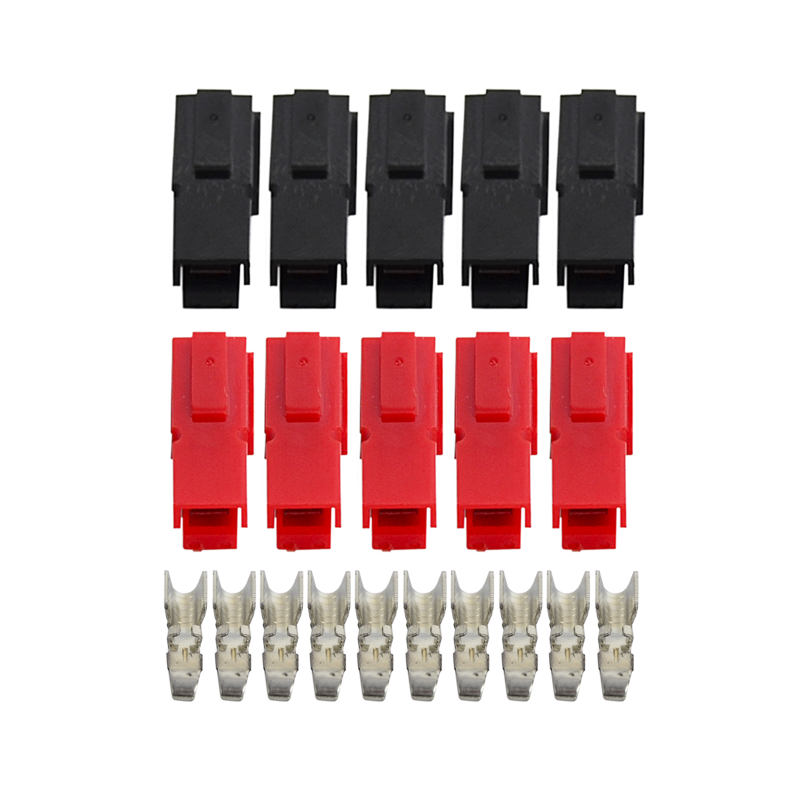 Rood Zwart 10Set 20Set 50Set 30A 45A Amp 600V Power Marine Connector Pole Voor Anderson Powerpole grijpende Plug Terminals