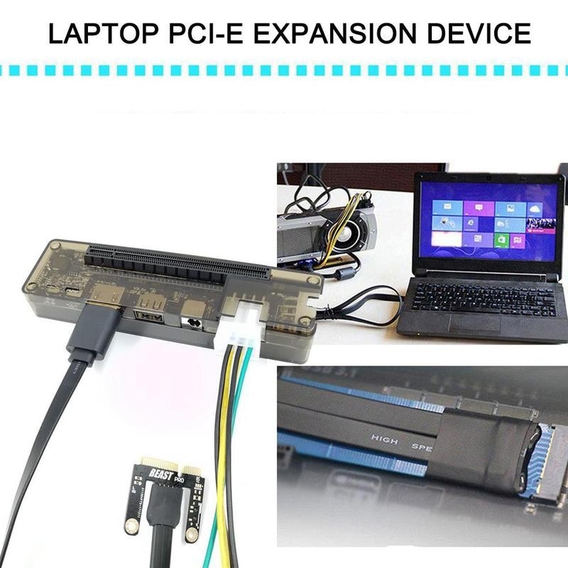 PCI-E EXP GDC External Laptop Graphics Card Dock Video Option M.2 Mini Key/Expresscarad Station Docking Card A PCI-E/NGFF L Y7X8