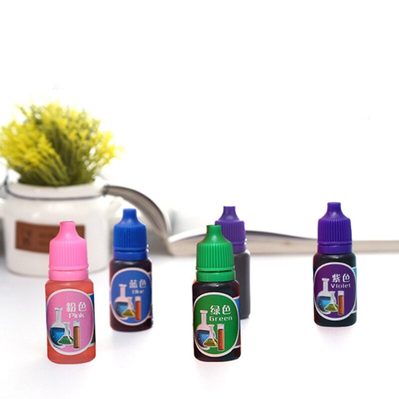7 farver 10ml håndlavede sæbefarvepigmenter gør det selv flydende pigment slim farvestof til maling farvning af legetøj til børn  r9jc