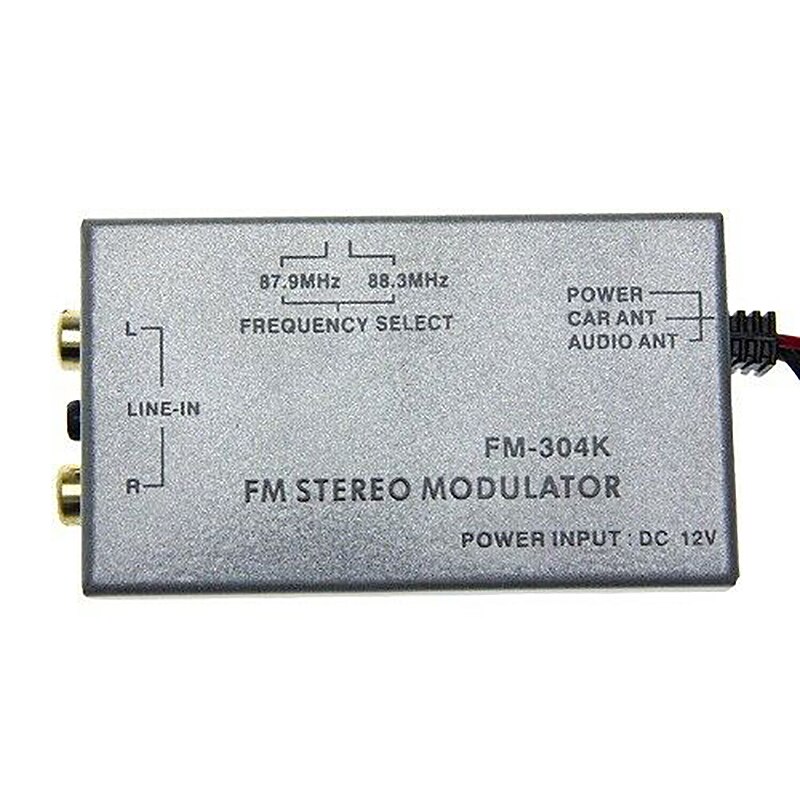 Universal Fm Modulator Stereo Mp3 Auto Antenne Kabel Car Radio Cinch Aux Adapter