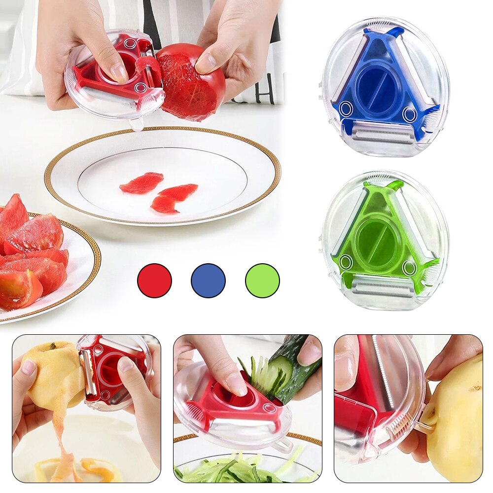 Magic Trio Dunschiller Set Slicer Rvs Dunschiller Shredder Julienne Cutter Multi Peel Blade Zesters Rasp Keuken Accessoires
