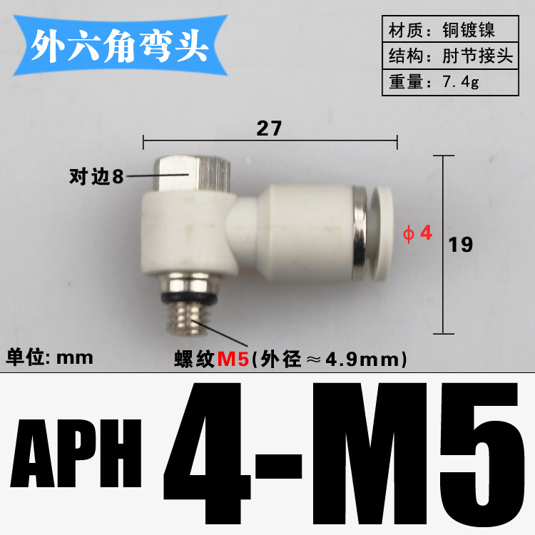 M3 M4 M5 M6 1/8" 1/4" 3/8" 1/2" BSP mannelijk naar 4 6 8 10 12 14 16 mm buiselleboog messing pneumatische luchtfittingen push-in connector: Rood