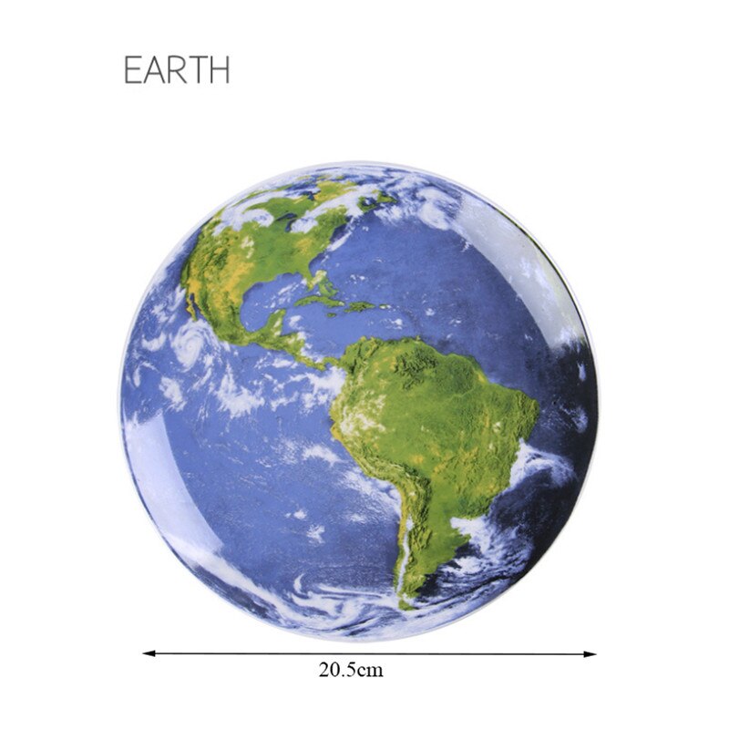 Ceramic Planet Wall Hanging Decorative Plate Nordic Modern Cosmic Ornaments Astronaut Home Wall Decoration Crafts: Earth