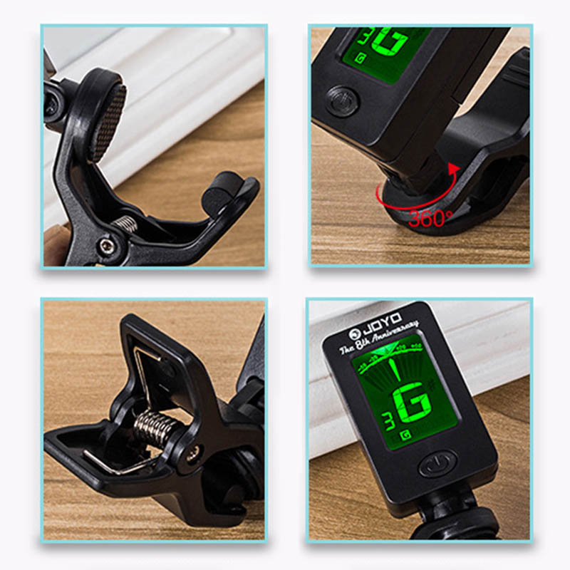 Mini Digital Clip Tuner Rotatable Sensitive Accessories for Guitar Bass Violin Ukulele YS-BUY